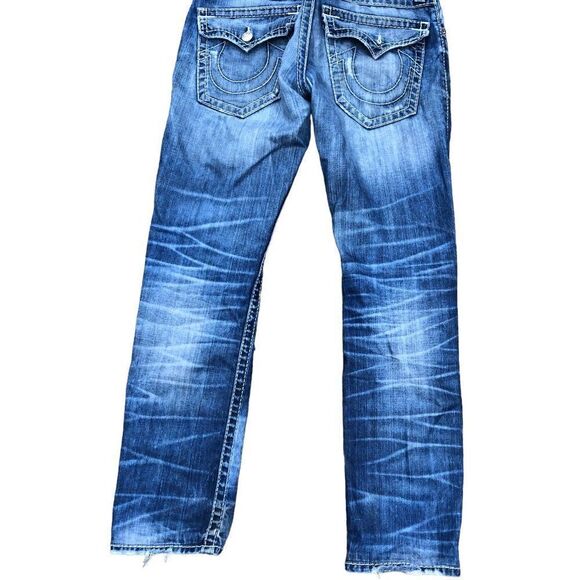 Vintage True Religion Jeans Size 30 SLIM BIG T Blue - Picture 4 of 10